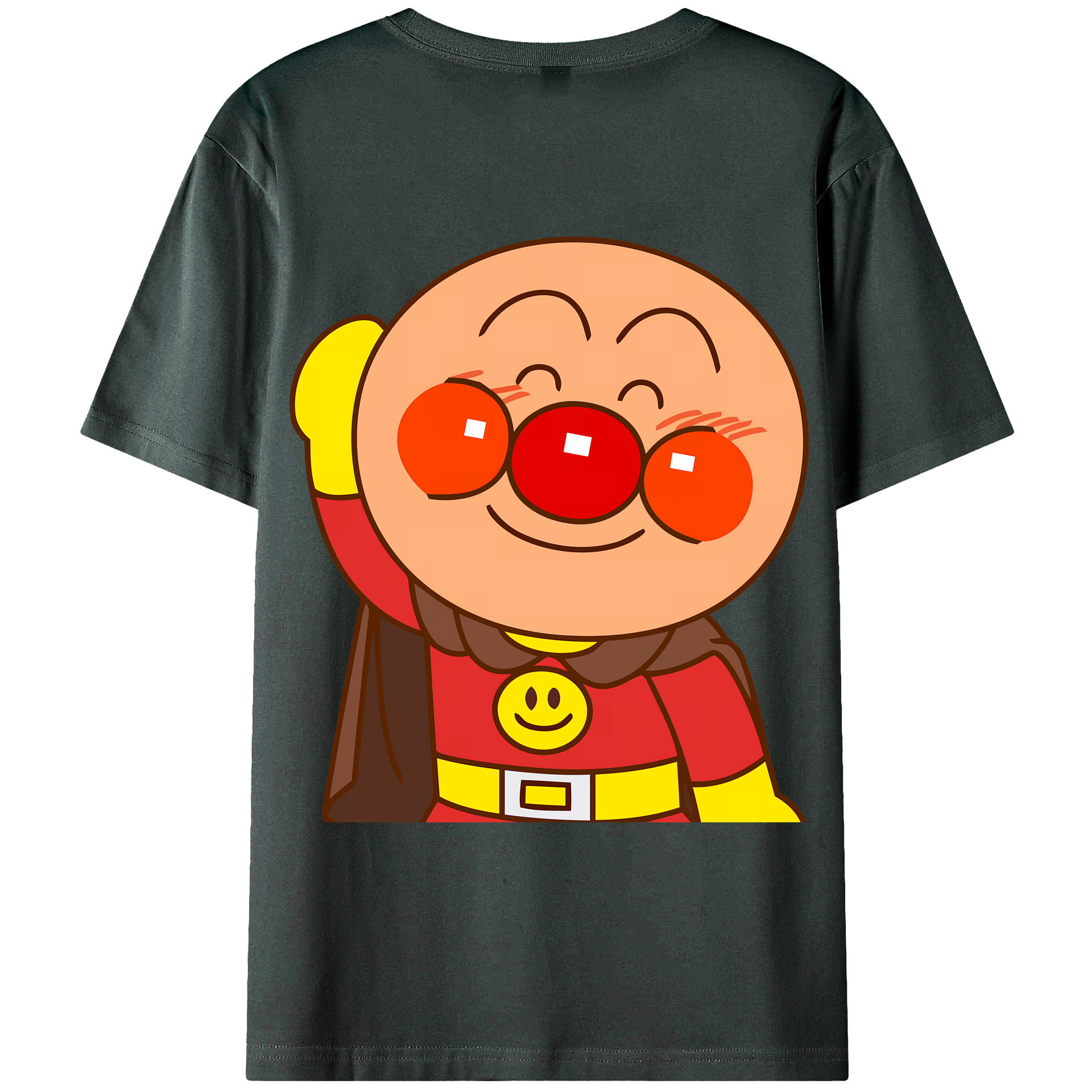 （画像用） アンパンマン Anpanman 綿100％ メンズ半袖Tシャツ（バックプリント） 通気性